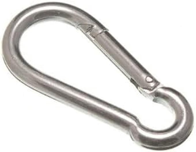 Karabijnhaak Set van 2 - 5mm Gegalvaniseerd Staal - Veiligheidshaken