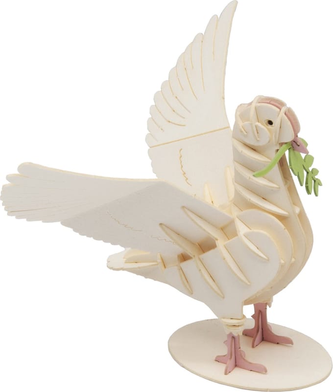 FRIDOLIN 3D papier model - Witte Duif.