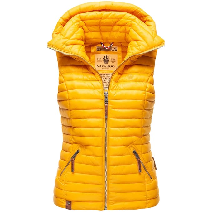 Navahoo Dames Gewatteerde Bodywarmer Shadaa – Lichte Weste met Afneembare Capuchon