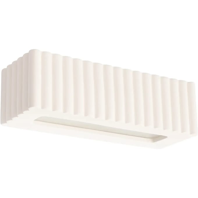 Sollux Lighting Wandlamp Rigata - E27 - wit - keramiek - 34x12x10cm