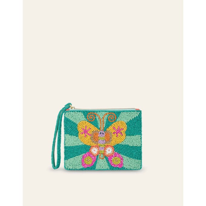 Oilily Pelia Platte Pouch- maatOne size Groen Flash