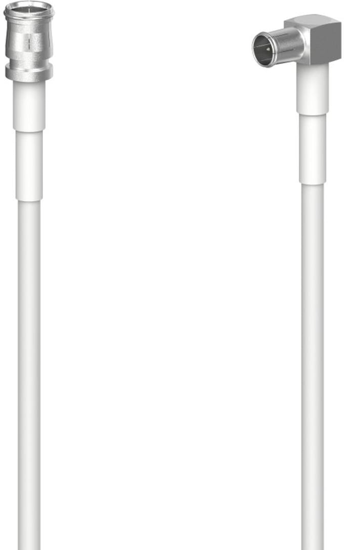 Hama 00205332 coax-kabel 5 m F Wit