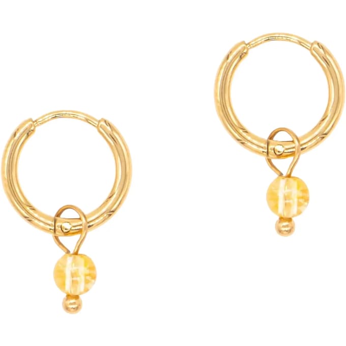 Citrine creolen oorbellen voor dames Sloya Serena