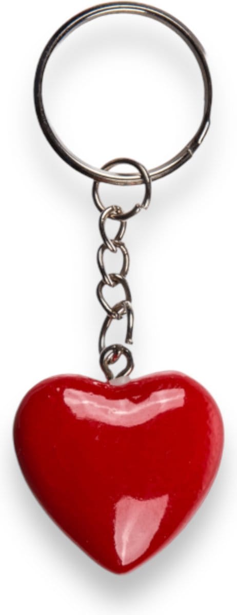Sleutelhanger Hartje Rood