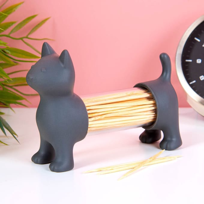 Balvi Poes Cocktailprikkerhouder - Grijs