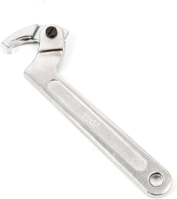 Verstelbare haakmoersleutel 32-76mm voor spanningstools, ideaal voor onderhoud en reparatie