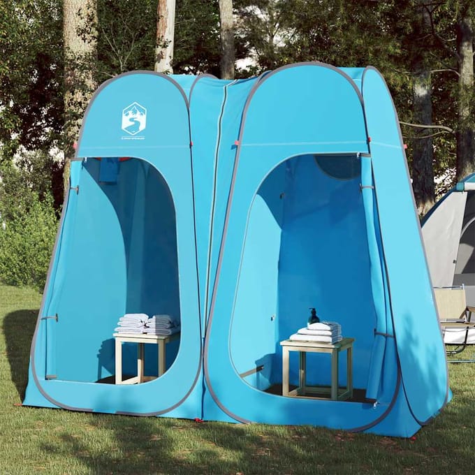 vidaXL - Privacytent - pop-up - waterdicht - blauw