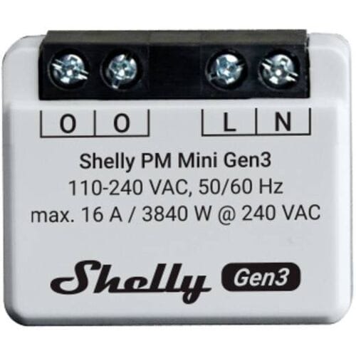 Shelly Pm Mini Gen3 Wifi Bluetooth-Controller Voor Smart Home