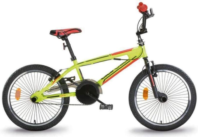 BMX Fiets - Freestyle Fiets - Buiten Spelen - Lichtgewicht Frame - 20 inch - Fluorescent