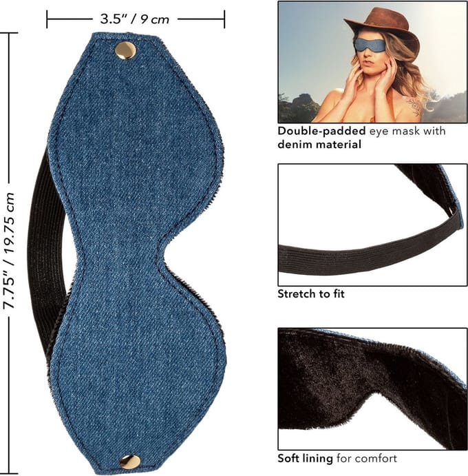 CalExotics Ride 'Em Denim Blinddoek