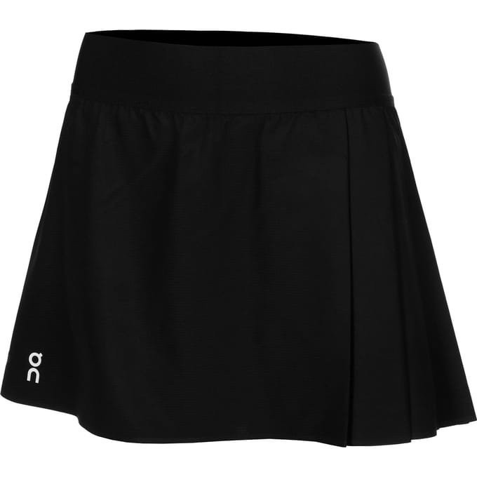 On Court Pleated Rok Dames-Zwart