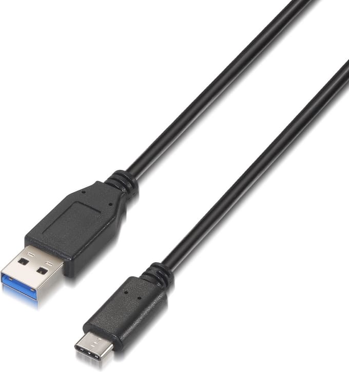 Kabel USB-C naar USB Aisens A107-0060 Zwart 1 m