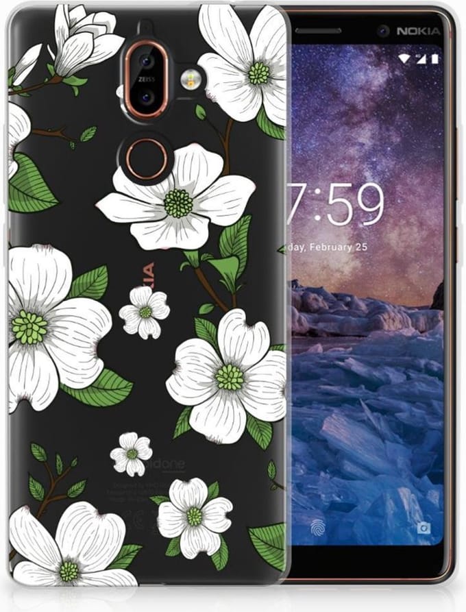 Nokia 7 Plus TPU Case Dogwood Flowers