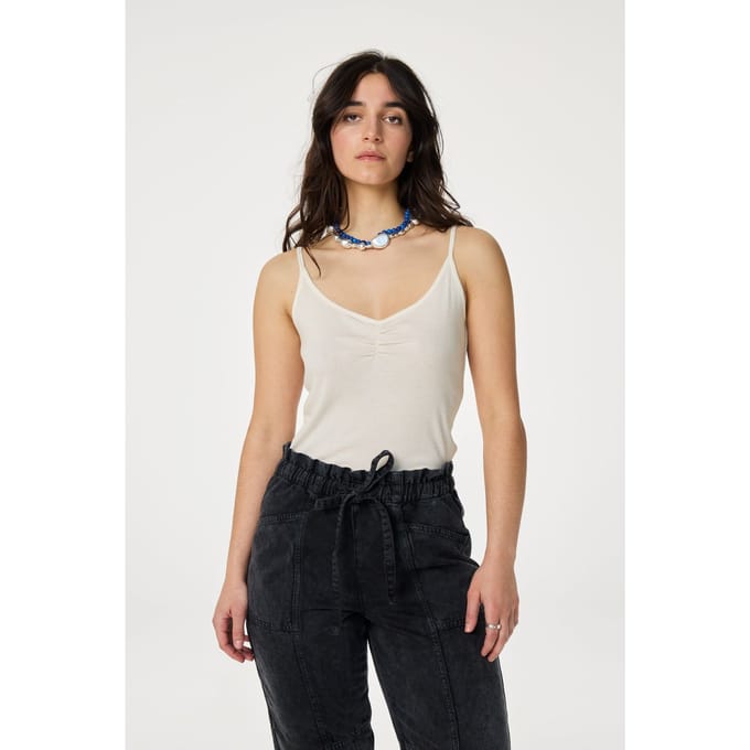 Fabienne Chapot Jade Singlet Cosy White Maat: S | Mouwloze Tops Outlet | Dames | Creme