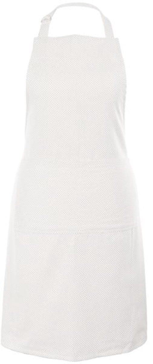 Tiseco - Schort DOBBY - geruit - 74x85 cm, beige