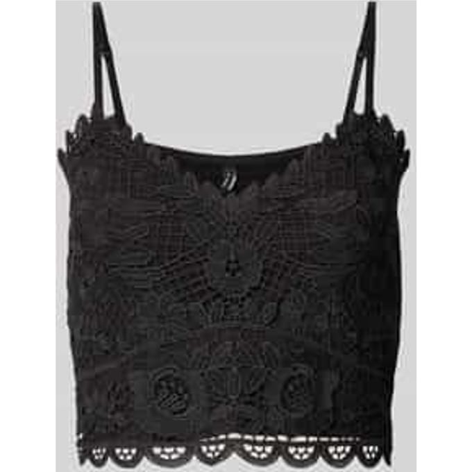 slim fit top met bandjes van viscosemix model 'HONEY'