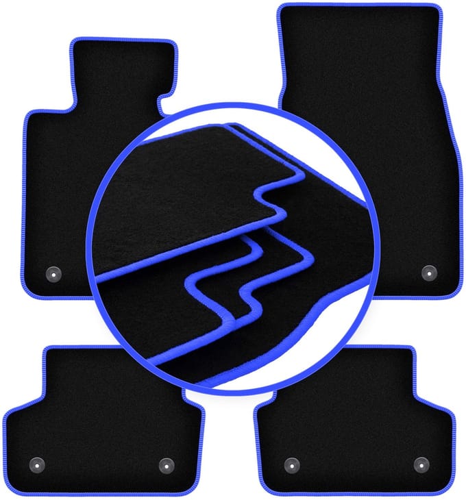CARLUX-BLUE automatten voor: BMW 5 G30 sedan (2017-)