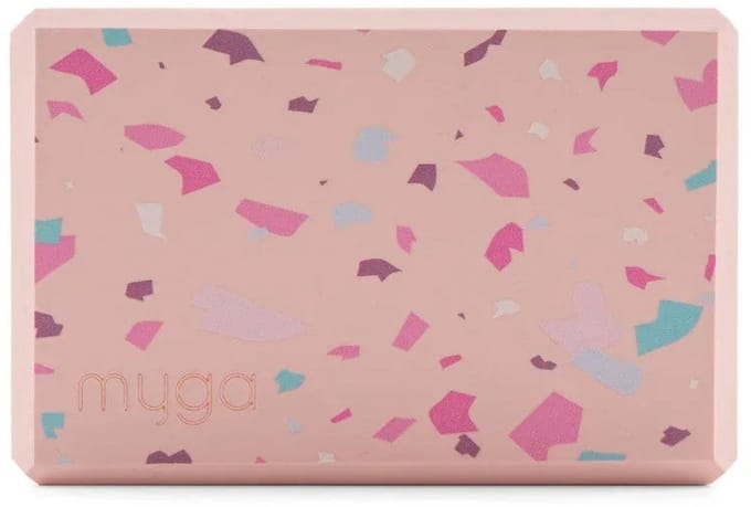 Yogablok foam Terrazzo - Myga - roze