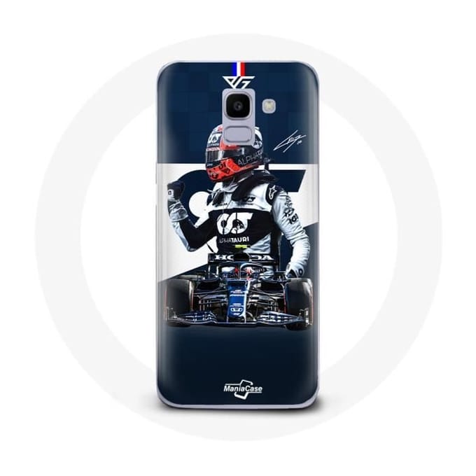 Coque - Max Verstappen - Samsung Galaxy A6 2018 - Souple - Sport - Protection bleu