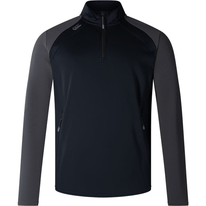 Canterbury Heren Elite Quarter Zip Top (Zwart)