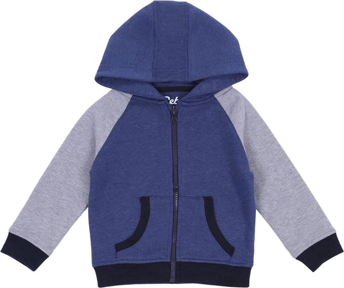 Marineblauw-grijze hoodie
