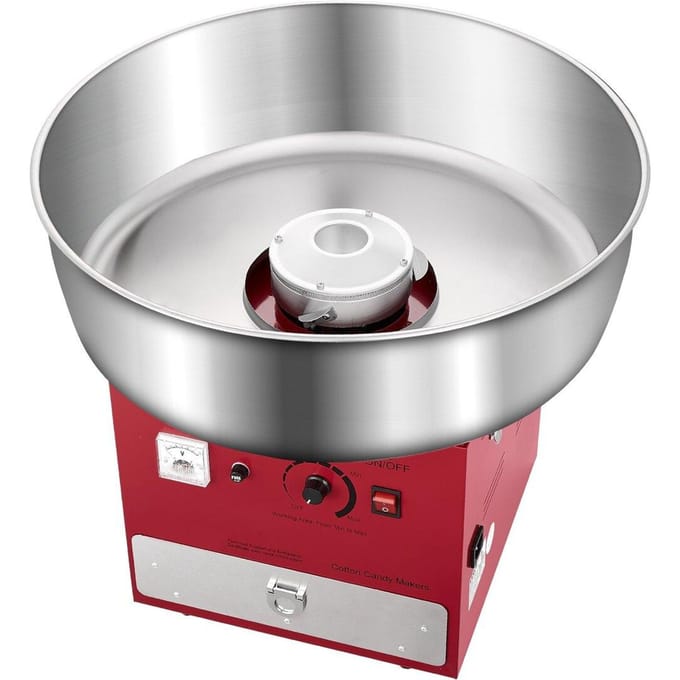 Commerciële Suikerspinmachine Suikerspin Maker 1000W voor Feest Rood