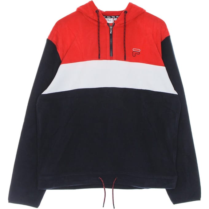Perry Fleece-herenhoodie met halve rits