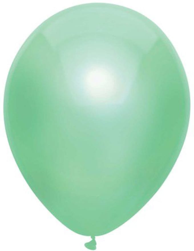 Ballonnen metallic mint - 30 cm