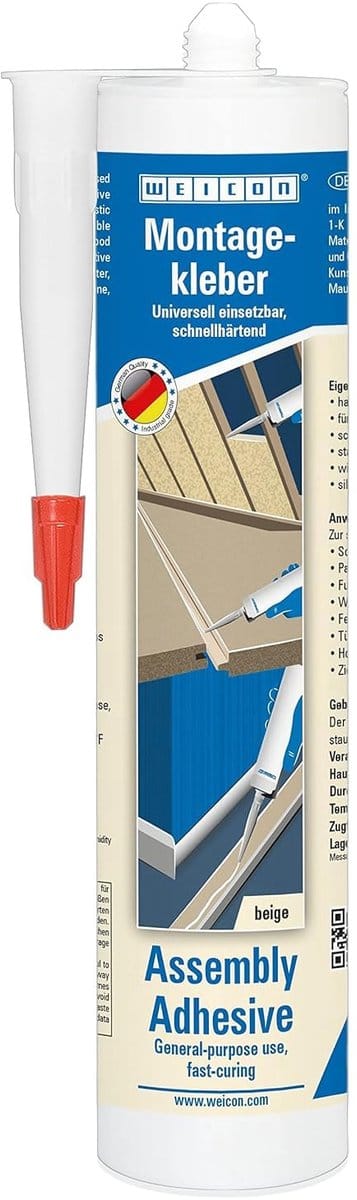 WEICON Montagekleber 310 ml – Lichtbeige Elastomeer Bouwlijm
