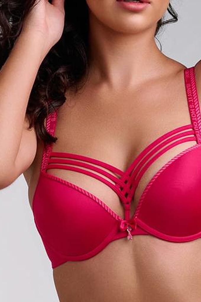 Marlies Dekkers Dame De Paris Azalea Red Push Up Bra Größe: 70C | BHs Outlet | Damen | Rot