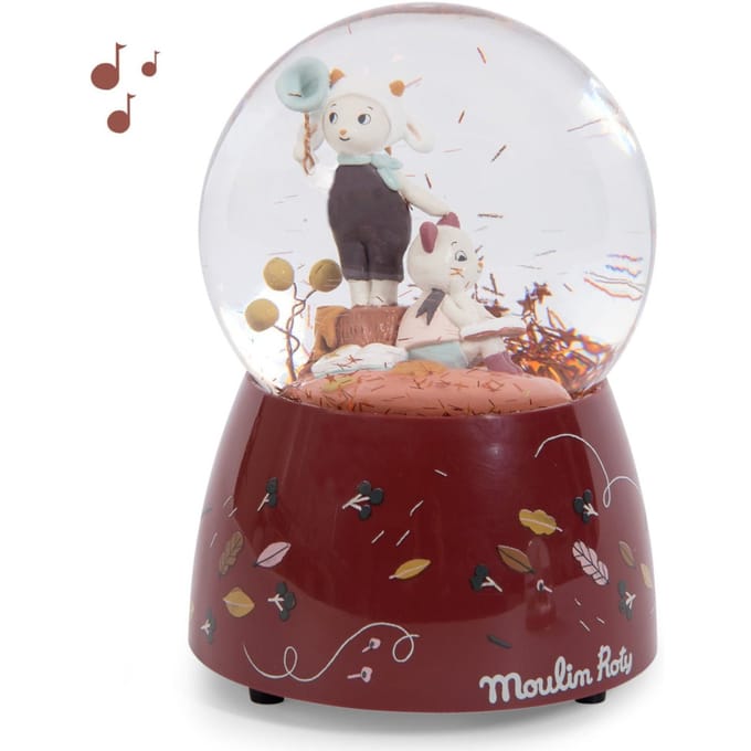 Moulin Roty sneeuwbol met muziekdoos Pluie