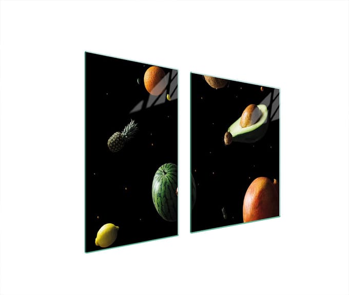 TMK ArtDeko - Snijplank en Beschermplaat - Glas - 100x52cm - Ovaal