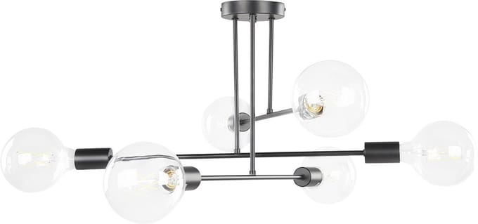 KIDANE - Plafondlamp - Zwart - Metaal