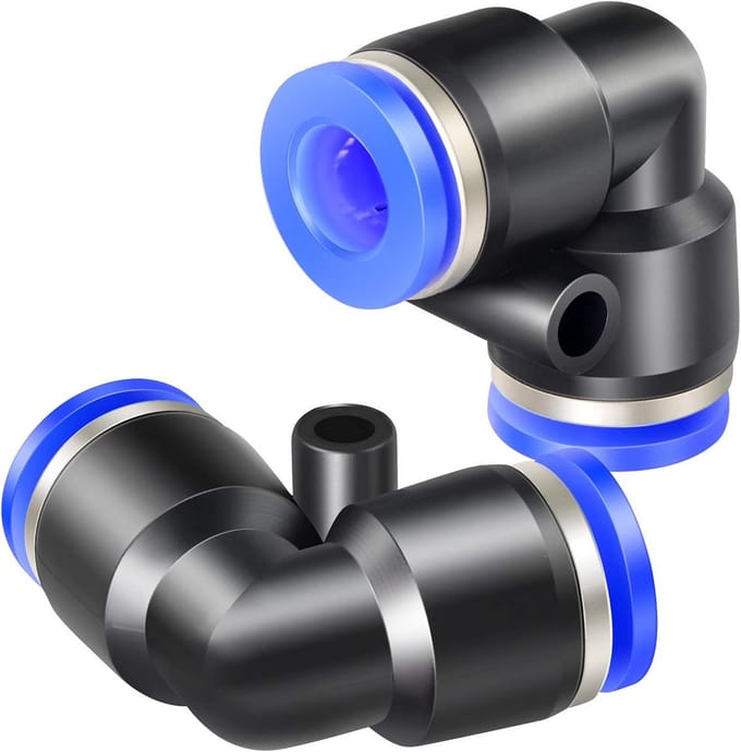 Pneumatische Elleboog Koppeling 6mm Buis Push to Connect Snelkoppeling (Set van 10)