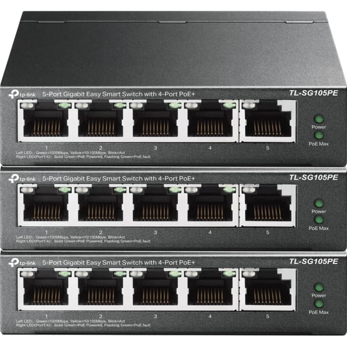 TP-Link TL-SG105PE 3-Pack