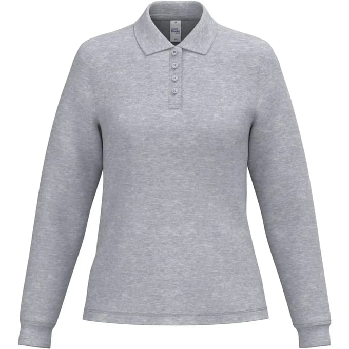 Polo met lange mouwen voor dames iDeal Basic Brand