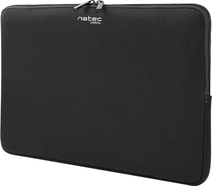 Natec Coral - laptop sleeve - 15.6 inch - Zwart