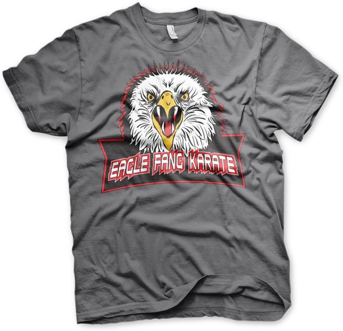Cobra Kai Eagle Fang Karate T-shirt donkergrijs