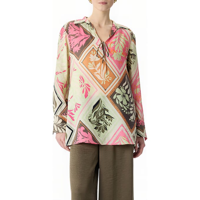 Comma  Blouses Lilac/pink Maat: 44 | Blouses Outlet | Dames | Roze