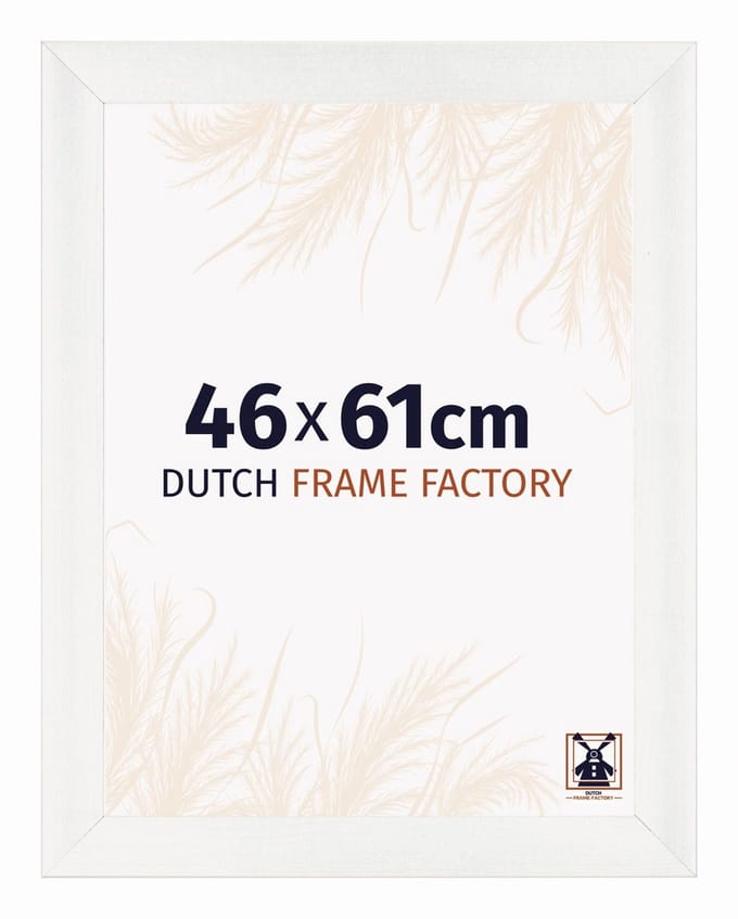 Fotolijst 46x61 cm - MDF - Wit Geveegd - Praag