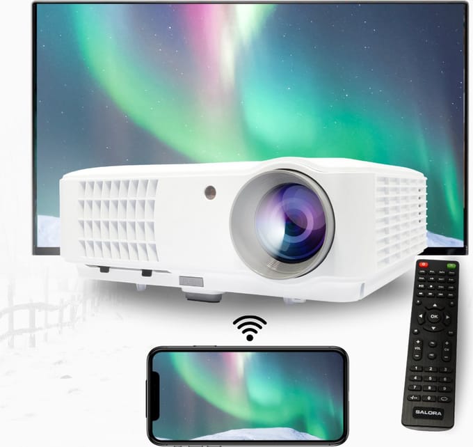 Salora BEAMER5825 - Beamer - Projector - Mini beamer - LED - HDMI - USB - TV tuner