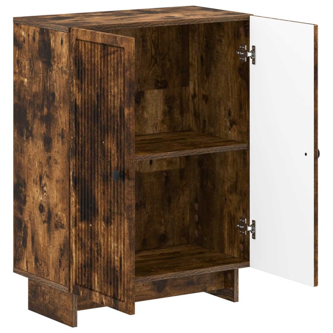 vidaXL - Badkamer - Opbergkast - EDE - Gerookt - eiken - 59,5 - x - 31 - x - 80 - cm