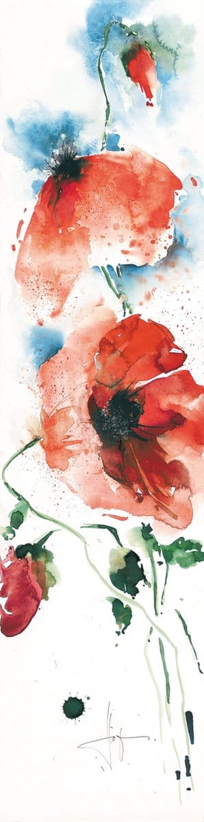 Kunstdruk Ekkehard Hofmann - Mohn I 20x99cm