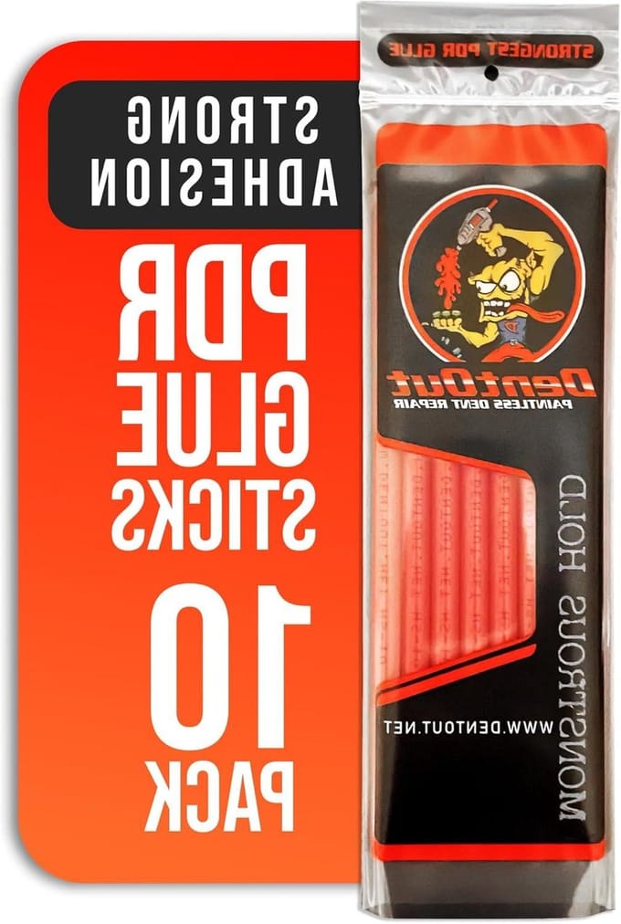PDR Lijmsticks - Autoschade Herstel - Deuk Verwijderen - Hoge Viscositeit - 10 Stuks - Rood