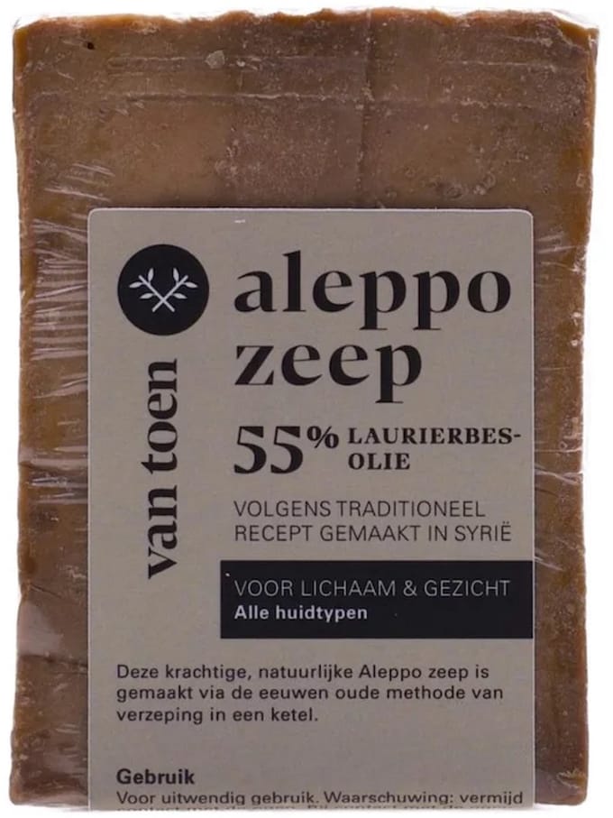 van Toen - Aleppo Zeep 55% Laurierbesolie - Handmade