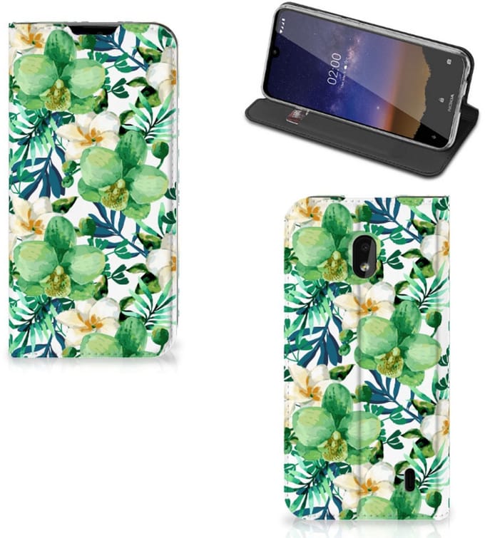 Nokia 2.2 Smart Cover Orchidee Groen