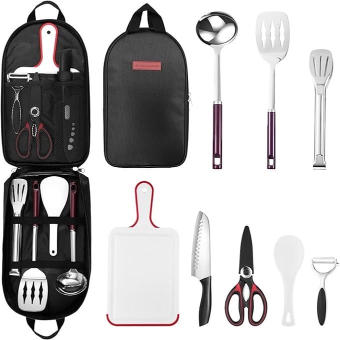 Complete Campingkookgerei Set met 8 Delen