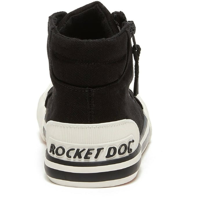Rocket Dog Dames/dames Jazzin Hi Trainers (Zwart)