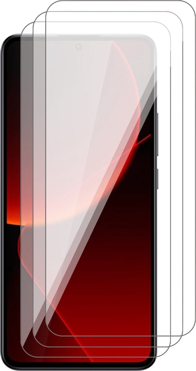 Screenprotector geschikt voor Xiaomi Redmi 13T / 13T Pro - 3x Glas Screen Protector