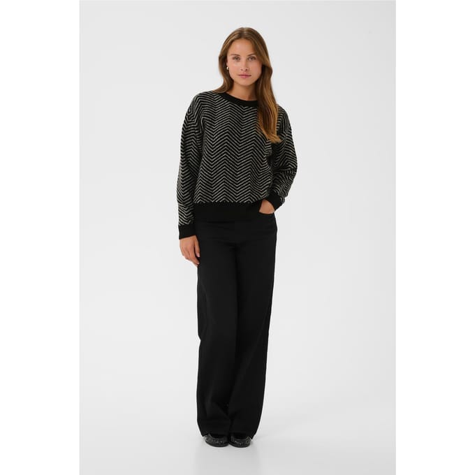 Pullover KAbitzy Pullover Loose fit black offwhite
